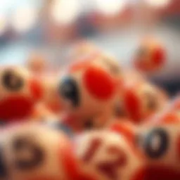 An artistic representation of lottery balls